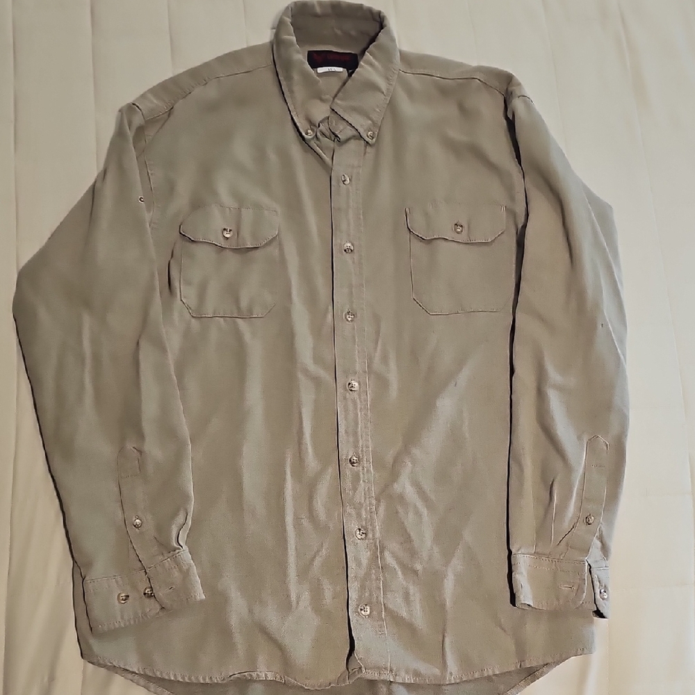 Men's TECGEN FR/AR buttoned down work shirt